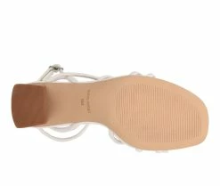 Cheapest ❤️ Women's Nine West Yeap 👗 Dress 🩴 Sandals White ⭐ -London Rag Sales Store 5 21