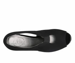 Best Sale ⭐ Women's LifeStride Carla Peep Toe Booties Black Fabric 🤩 -London Rag Sales Store 5 259