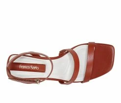 Discount 🎁 Women's Franco Sarto Lisa 👗 Dress 🩴 Sandals Rust Brown 🎉 -London Rag Sales Store 5 266