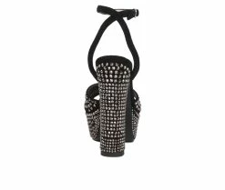 Flash Sale 👍 Women's London Rag Bellini Platform 👗 Dress 🩴 Sandals Black 💯 -London Rag Sales Store 5 283