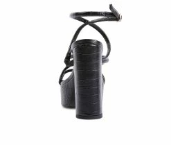 Buy 🛒 Women's London Rag Beam Platform 👗 Dress 🩴 Sandals Black 🔥 -London Rag Sales Store 5 296