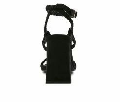 Cheapest 🛒 Women's London Rag Smoosh 👗 Dress 🩴 Sandals Black 🌟 -London Rag Sales Store 5 299