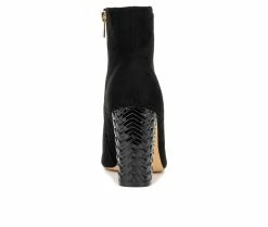 Coupon 🎉 Women's New York And Company Zhuri Heeled Booties Black 🔔 -London Rag Sales Store 5 322
