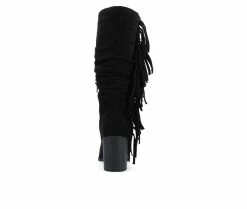 New 👍 Women's Journee Collection Hartly-WC Mid Calf Western Inspired Boot Black 😀 -London Rag Sales Store 5 328
