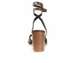 Top 10 ✨ Women's Journee Signature Freeda 👗 Dress 🩴 Sandals Brown 🧨 -London Rag Sales Store 5 334