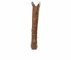 Wholesale 🔥 Women's Torgeis Elenora Knee High Heeled 🥾 Boots Cognac ⌛ -London Rag Sales Store 5 370