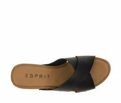Best Sale ✔️ Women's Esprit Mia Heeled 👗 Dress 🩴 Sandals Black ⭐ -London Rag Sales Store 5 41