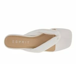 Discount 🧨 Women's Esprit Flora Heeled 👗 Dress 🩴 Sandals White 🛒 -London Rag Sales Store 5 420