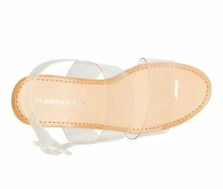Best Sale 😀 Women's Madden Girl Allin Platform Wedge 🩴 Sandals Clear 🎉 -London Rag Sales Store 5 430