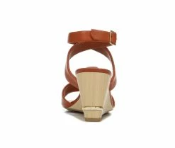 Cheapest 👏 Women's Franco Sarto Stud Wedge 🩴 Sandals Rust 💯 -London Rag Sales Store 5 435