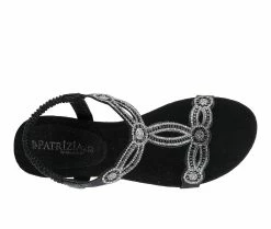Budget 👍 Women's Patrizia Shining Wedge 🩴 Sandals Black 🛒 -London Rag Sales Store 5 446