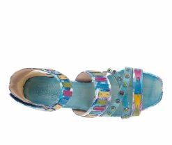 Best deal 🔥 Women's L'Artiste Tiffanita Wedges Turquoise Multi 🎉 -London Rag Sales Store 5 451