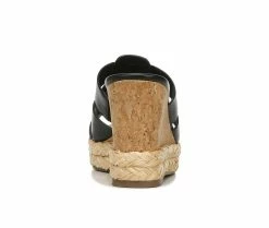 Cheap ⭐ Women's Franco Sarto Fioret Wedge 🩴 Sandals Black 👏 -London Rag Sales Store 5 454