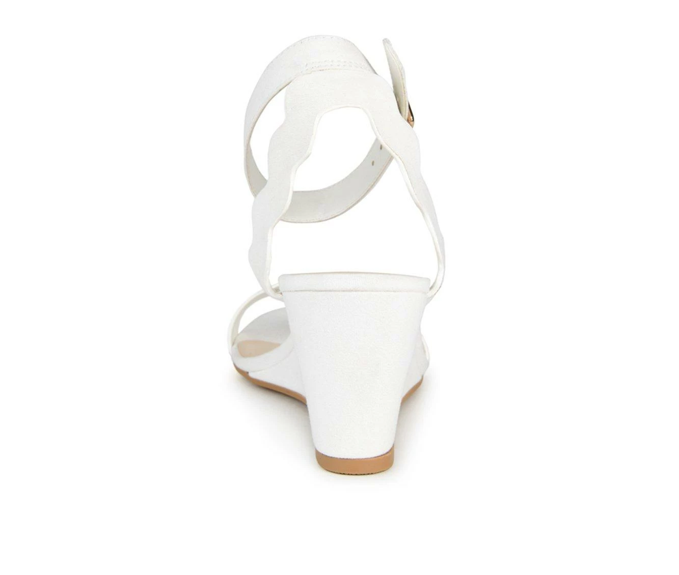 Cheapest ๐ฅฐ Women's Journee Collection Loucia Wedge ๐ฉด Sandals White ๐ 6 Cheapest ๐ฅฐ Women's Journee Collection Loucia Wedge ๐ฉด Sandals White ๐ - Image 6