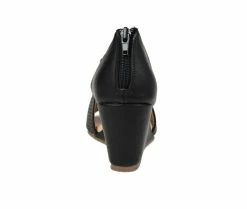 Budget 😀 Women's Journee Collection Aretha Wedges Black ⭐ -London Rag Sales Store 5 519