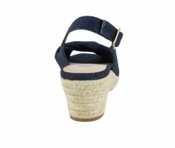 Deals ⭐ Women's Bella Vita Sylvie II Espadrille Wedges Soft Denim 😀 -London Rag Sales Store 5 532