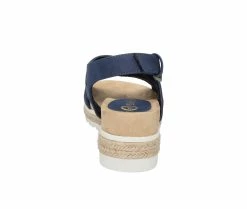 Best Sale ❤️ Women's Bella Vita Cosette Wedge 🩴 Sandals Navy ⌛ -London Rag Sales Store 5 542