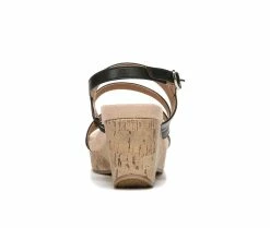 New 🎉 Women's LifeStride Discover Wedge 🩴 Sandals Black ❤️ -London Rag Sales Store 5 548