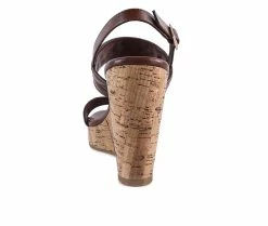 New ⭐ Women's London Rag Mohana Wedge 🩴 Sandals Brown 🧨 -London Rag Sales Store 5 551