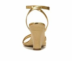 Hot Sale 👏 Women's Franco Sarto Franca 2 Wedge 👗 Dress 🩴 Sandals Natural 🎉 -London Rag Sales Store 5 564