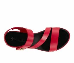 Top 10 😉 Women's Patrizia Asymadade 👗 Dress 🩴 Sandals Red 🔥 -London Rag Sales Store 5 589