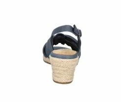 Best deal ✨ Women's Bella Vita Cheerful Wedges Navy Linen Pnt ⭐ -London Rag Sales Store 5 590