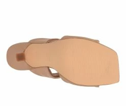 Outlet 🌟 Women's Nine West Sashah Heeled 👗 Dress 🩴 Sandals Light Natural 💯 -London Rag Sales Store 5 592