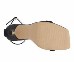 Wholesale 👏 Women's Nine West Yess 👗 Dress 🩴 Sandals Black Glitter ✔️ -London Rag Sales Store 5 593