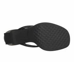 Promo 😍 Women's Aerosoles Giana 👗 Dress 🩴 Sandals Black 🎉 -London Rag Sales Store 5 602