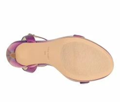 Deals 🥰 Women's Nine West Lizah 👗 Dress 🩴 Sandals Pink Multi 🎉 -London Rag Sales Store 5 607