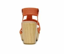 Deals 👍 Women's Dr. Scholls Blossom Platform 🩴 Sandals Coral Gold 🎉 -London Rag Sales Store 5 61