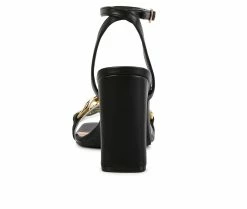 Budget ⌛ Women's London Rag Kiss 👗 Dress 🩴 Sandals Black 💯 -London Rag Sales Store 5 671