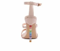 Brand new 🤩 Women's London Rag Lawsuit 👗 Dress 🩴 Sandals Beige 😀 -London Rag Sales Store 5 674