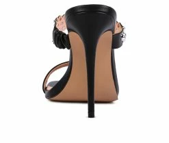 Best Pirce 🤩 Women's London Rag Bandy 👗 Dress 🩴 Sandals Black 🛒 -London Rag Sales Store 5 675