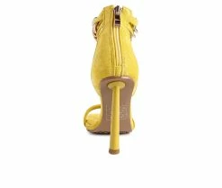 Best reviews of 🤩 Women's London Rag Last Sip 👗 Dress 🩴 Sandals Yellow 🧨 -London Rag Sales Store 5 719