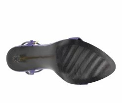 Discount 🎁 Women's Nine West Reina 👗 Dress 🩴 Sandals Purple 🤩 -London Rag Sales Store 5 765