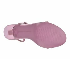 Hot Sale 🛒 Women's Nine West Isaw Stiletto 👗 Dress 🩴 Sandals Metallic Pink 🧨 -London Rag Sales Store 5 825