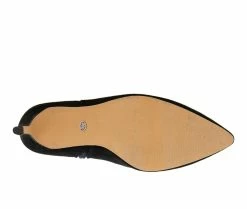 Brand new 🔥 Women's XOXO Tylie Stiletto Booties Black Micro 😀 -London Rag Sales Store 5 828