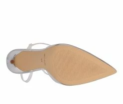 Hot Sale ⭐ Women's Nine West Fames Pumps Silver/Clear 🥰 -London Rag Sales Store 5 835