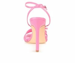 New 👏 Women's Journee Collection Louella Stiletto 👗 Dress 🩴 Sandals Pink 😀 -London Rag Sales Store 5 848