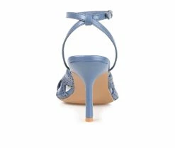 Buy 🎉 Women's Journee Collection Naommi 👗 Dress 🩴 Sandals Blue 🥰 -London Rag Sales Store 5 864