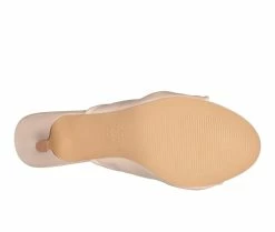 Budget 👏 Women's Halston Seville 👗 Dress 🩴 Sandals Nude 🛒 -London Rag Sales Store 5 885