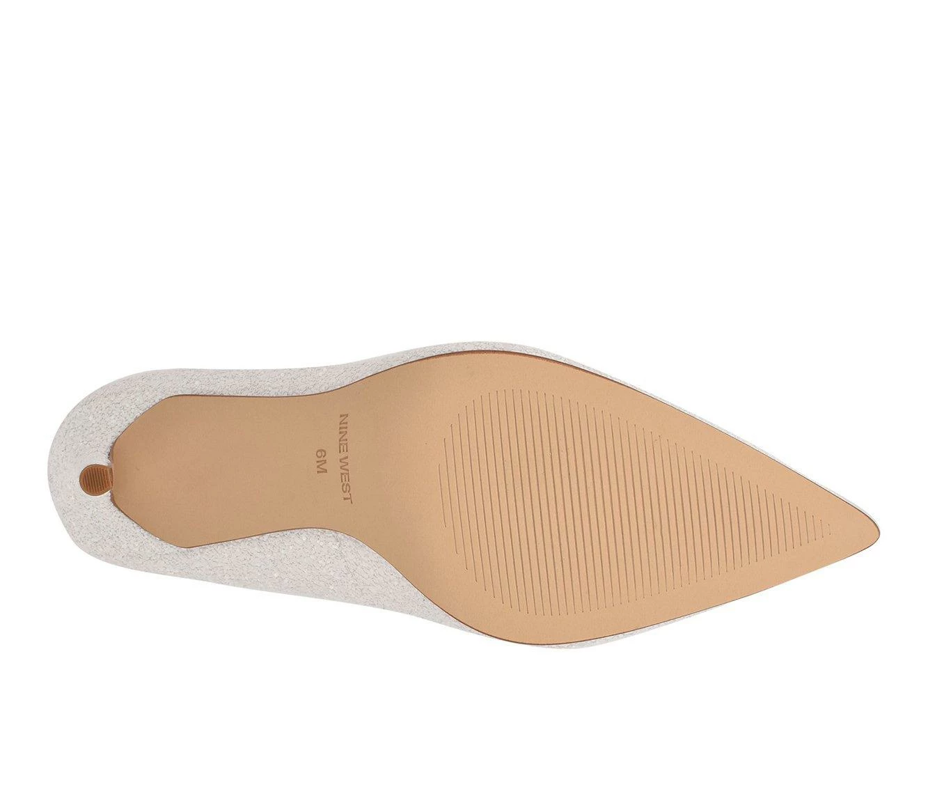 New 🔔 Women's Nine West Fresh Stiletto Pumps White Glitter 😍 6 New 🔔 Women's Nine West Fresh Stiletto Pumps White Glitter 😍 - Image 6