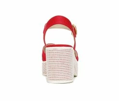 Best Pirce 😉 Women's LifeStride Peachy 👗 Dress 🩴 Sandals Fire Red 🎁 -London Rag Sales Store 5 91