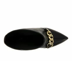 Best Pirce 👍 Women's XOXO Nigel Mid Calf Stiletto Booties Black 😀 -London Rag Sales Store 5 960